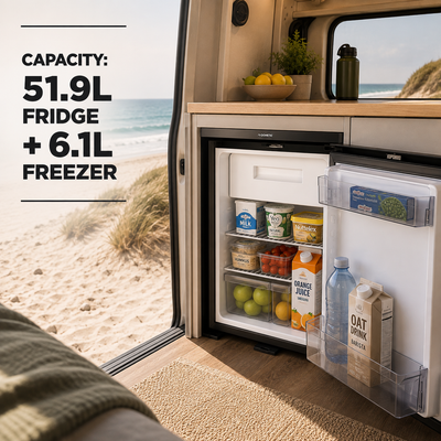 Dometic NRX60C 58L 3-in-1 Campervan Fridge Freezer – 12V/24V