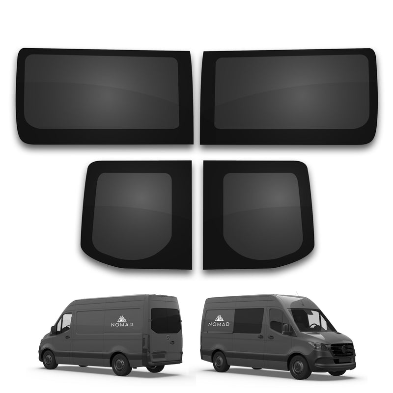 Mercedes Sprinter (2018-) Fixed Side and Rear Door Window Privacy Camper Glass