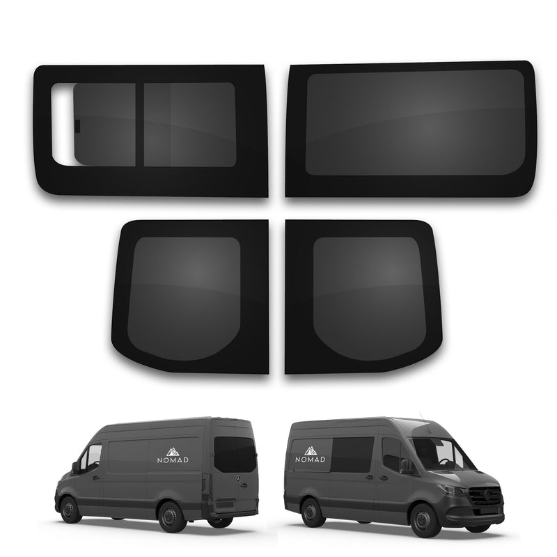 Mercedes Sprinter (2018-) Driver Fixed Passenger Opening Side and Rear Door Window Privacy Camper Glass