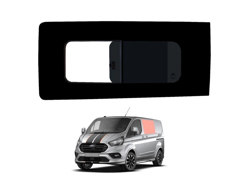 Ford Transit Custom (2013-2023) Passenger Side Opening Window Privacy Camper Glass