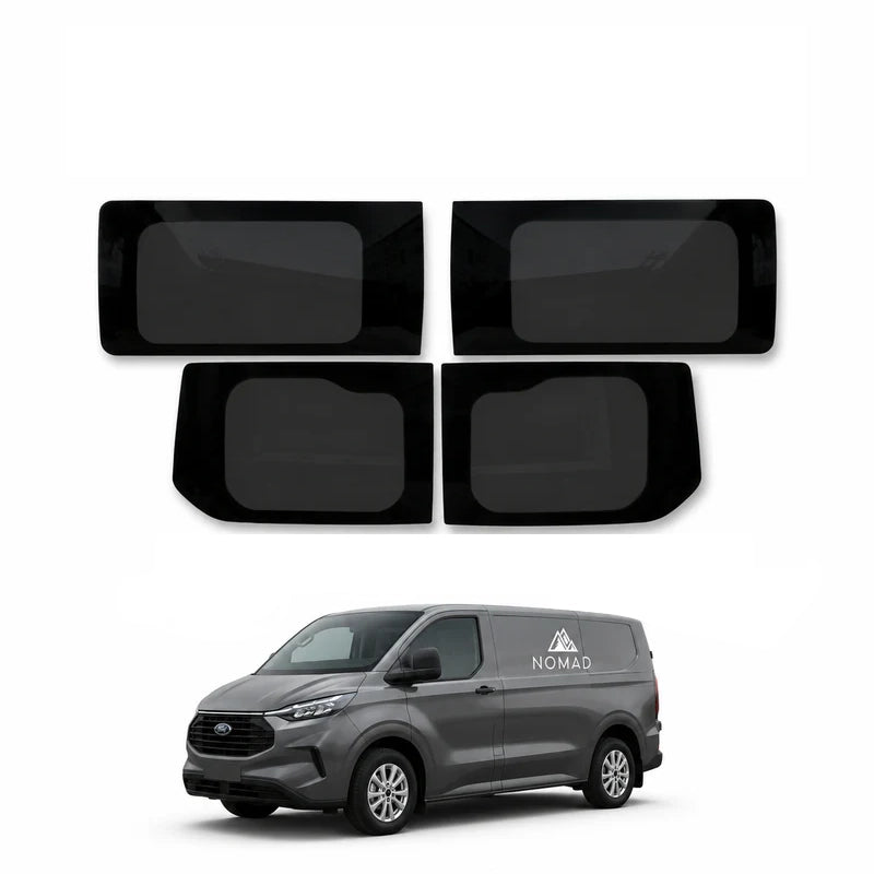 Ford Transit Custom (2023-) Fixed Side and Rear Door Window Privacy Camper Glass