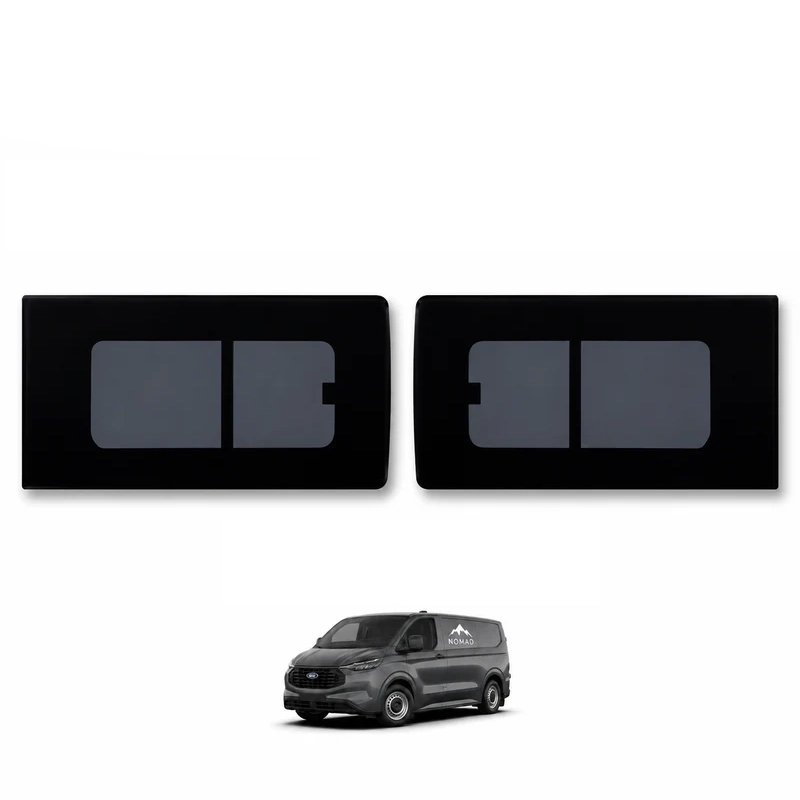 Ford Transit Custom (2023-) Driver and Passenger Side Opening Window Privacy Camper Glass