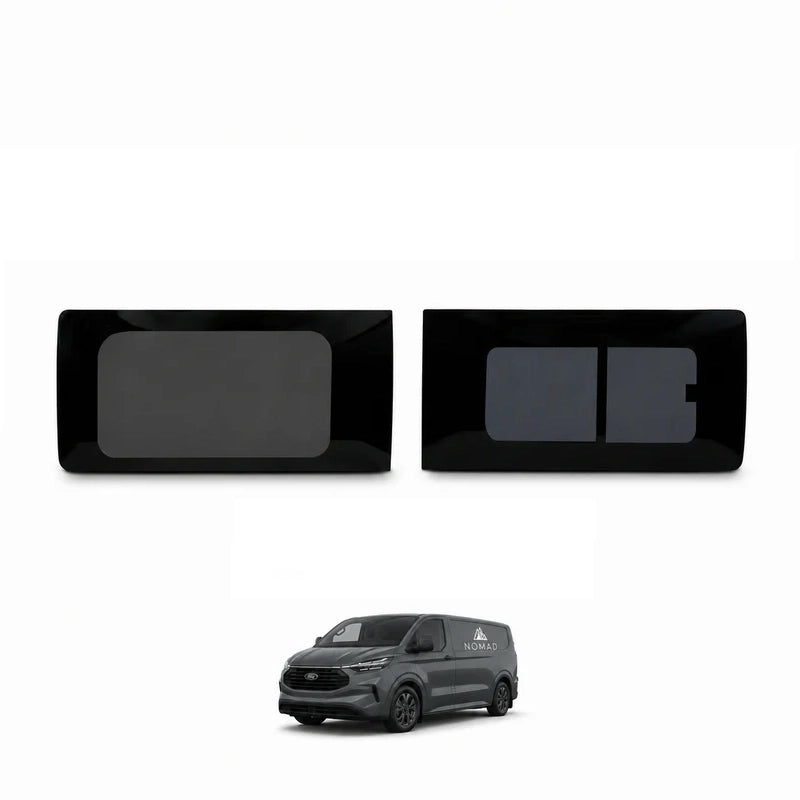 Ford Transit Custom (2023-) Driver Opening Passenger Fixed Side and Rear Door Window Privacy Camper Glass