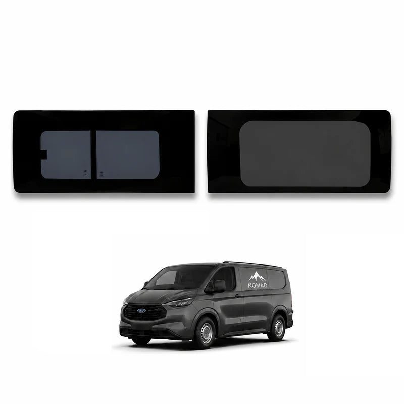 Ford Transit Custom (2023-) Driver Fixed Passenger Opening Side Windows Privacy Camper Glass