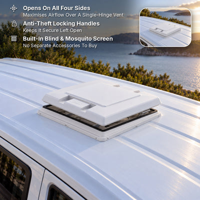 Fiamma Vent 50 Roof Light With Blackout Blind
