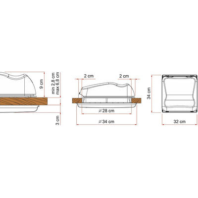 Fiamma Vent 28F Roof Light