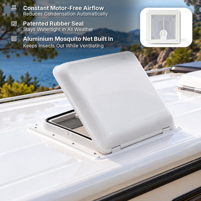 Fiamma Vent Roof Light - White (400 x 400mm)