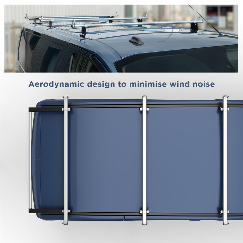 Citroen Dispatch (2016-) - 3 Roof Bars & Roller