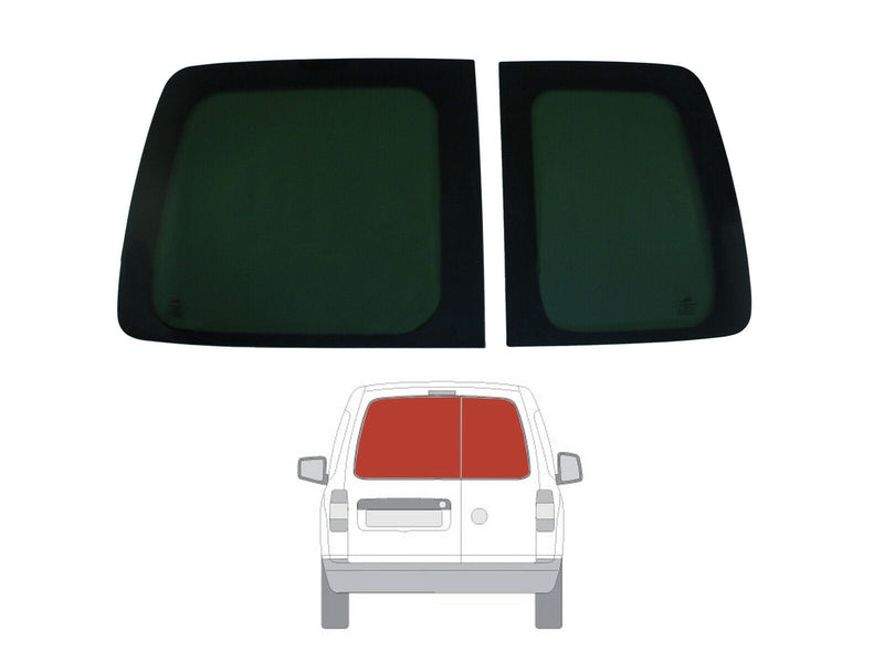 VW Caddy (2015-) - Rear Door Dark Tint Windows
