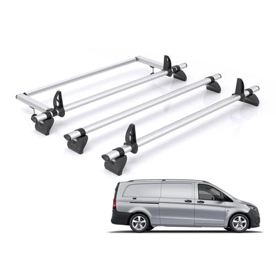 Mercedes Vito (2015 onwards) - Rhino Kammbar Pro Roof Bars and Rear Roller
