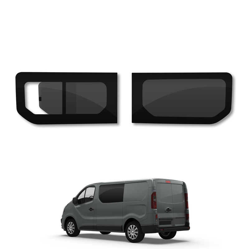Nissan Primastar (2022-) Driver Fixed Passenger Opening Side Windows Privacy Camper Glass