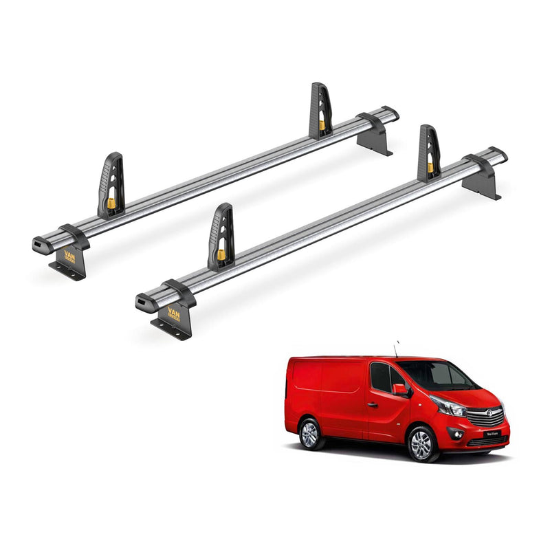 Vauxhall Vivaro Roof Rack for 2014-2019 2x Roof Bars + Loadstops Van Guard Trade