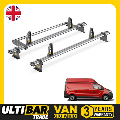 Nissan Primastar Roof Rack for 2022+ [H2] 2x Bars & Loadstops - Van Guard Trade