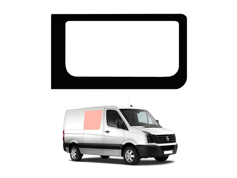 VW Crafter (2006-2017) Driver Side Fixed Window Privacy Camper Glass [Clear]
