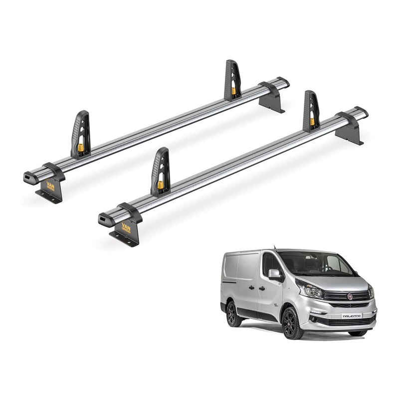Fiat Talento Roof Rack for 2016+ Models 2x Roof Bars & Loadstops Van Guard Trade
