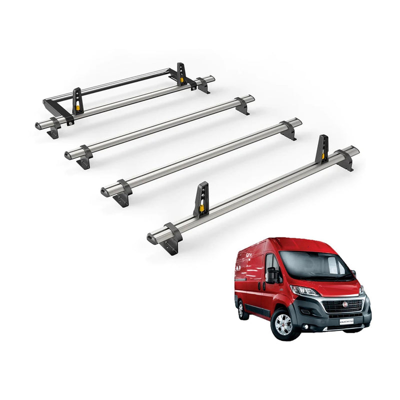 Fiat Ducato (2006-) - 4 Van Guard Ultibar Plus Roof Bars + Roller
