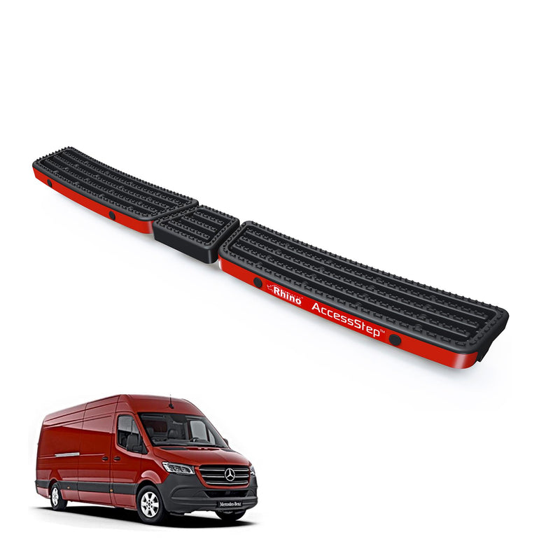 Mercedes Sprinter (2018-) Black Triple AccessStep - With Reverse Sensors