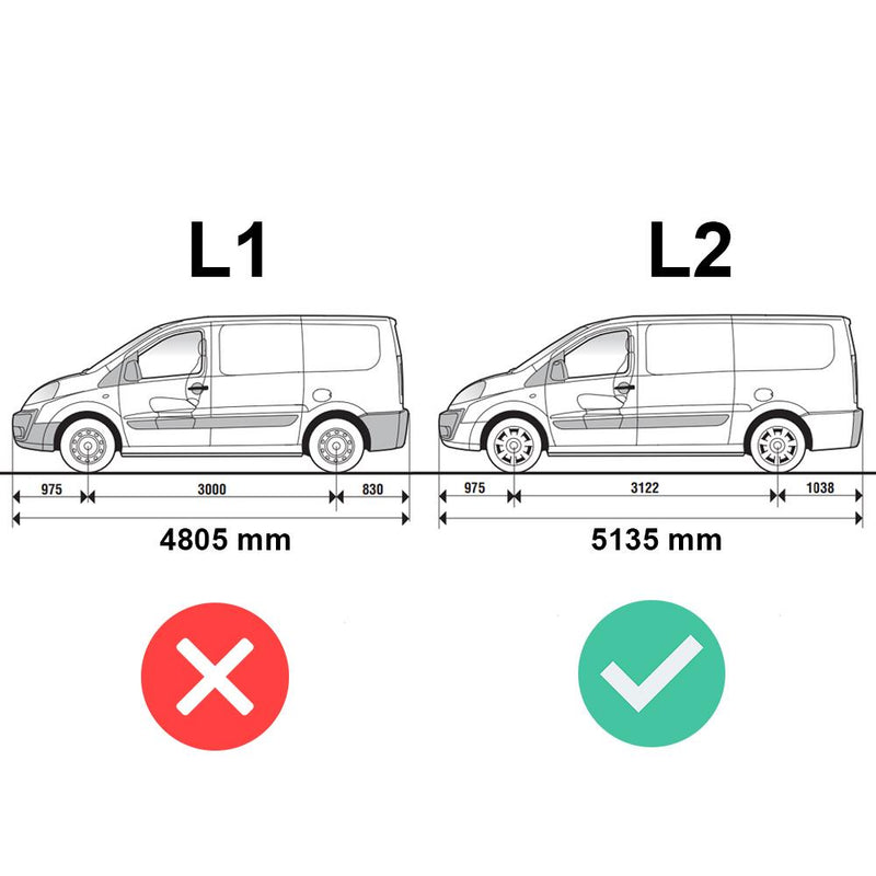 Fiat Scudo (2007-2016) - Rhino Kammrack Roof Rack