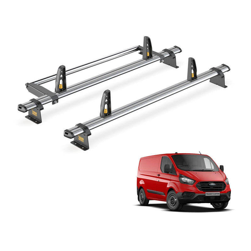 Ford Transit Custom Roof Rack 2013-2024 GEN1 - Roller & 2x Roof Bars Van Guard