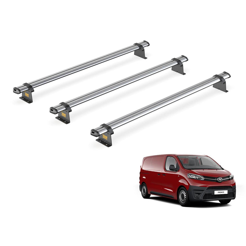Toyota ProAce (2016-2024) - 3 Van Guard Ultibar Trade Roof Bars