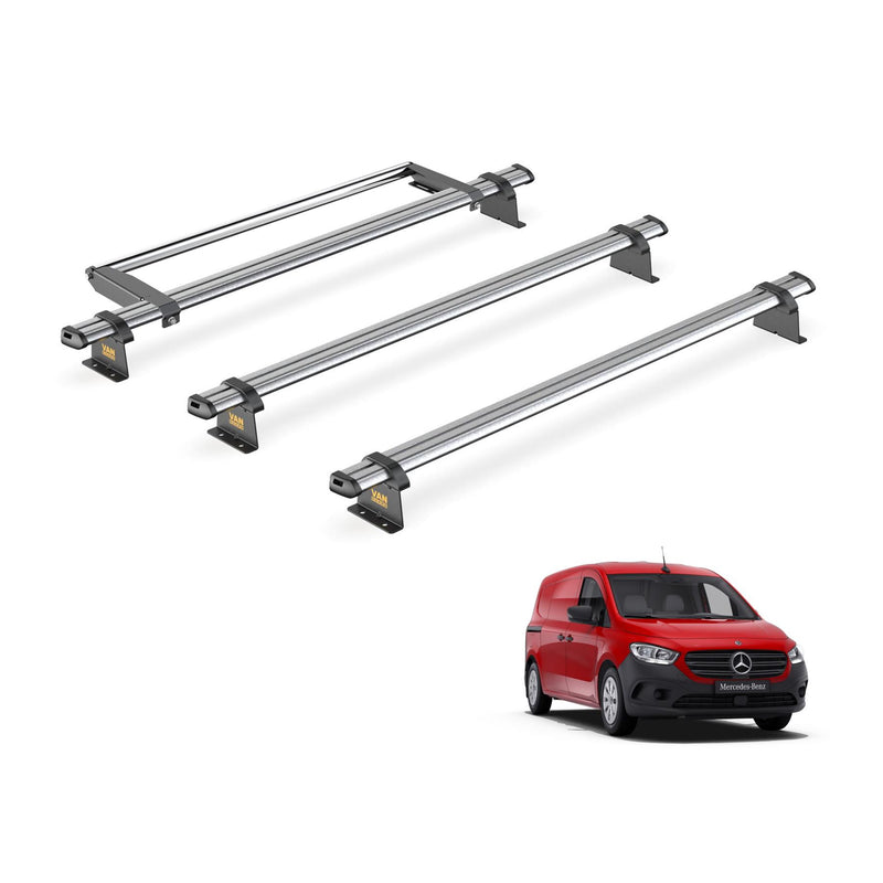 Mercedes Citan Roof Rack for 2022+ 3x Roof Bars & Roller - Van Guard Trade