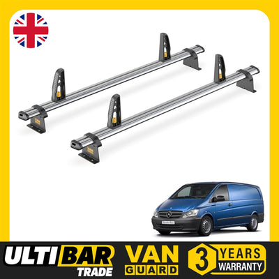 Mercedes Vito Roof Rack for 2003-2014 2 Bars and Roller Van Guard UltiBar Trade
