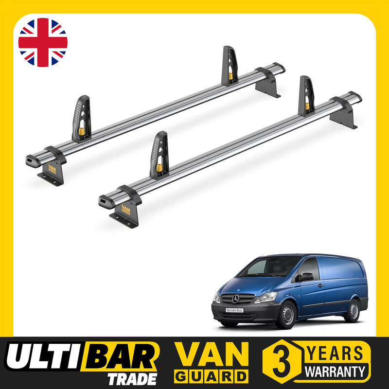Mercedes Vito Roof Rack for 2003-2014 2 Bars and Roller Van Guard UltiBar Trade