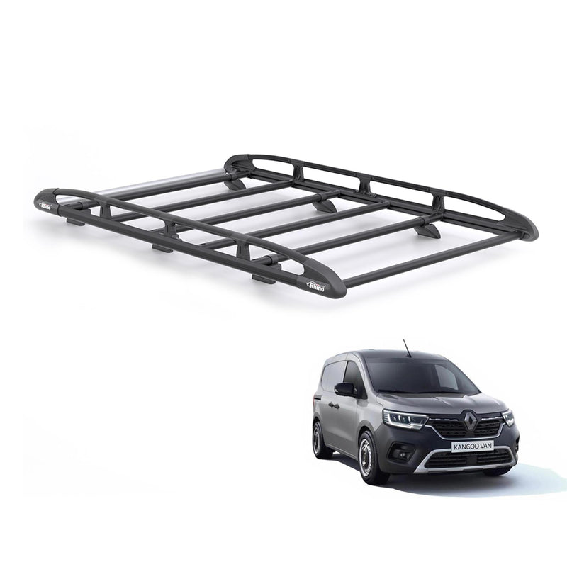 Renault Kangoo (2021-) - Rhino KammRack Black Roof Rack