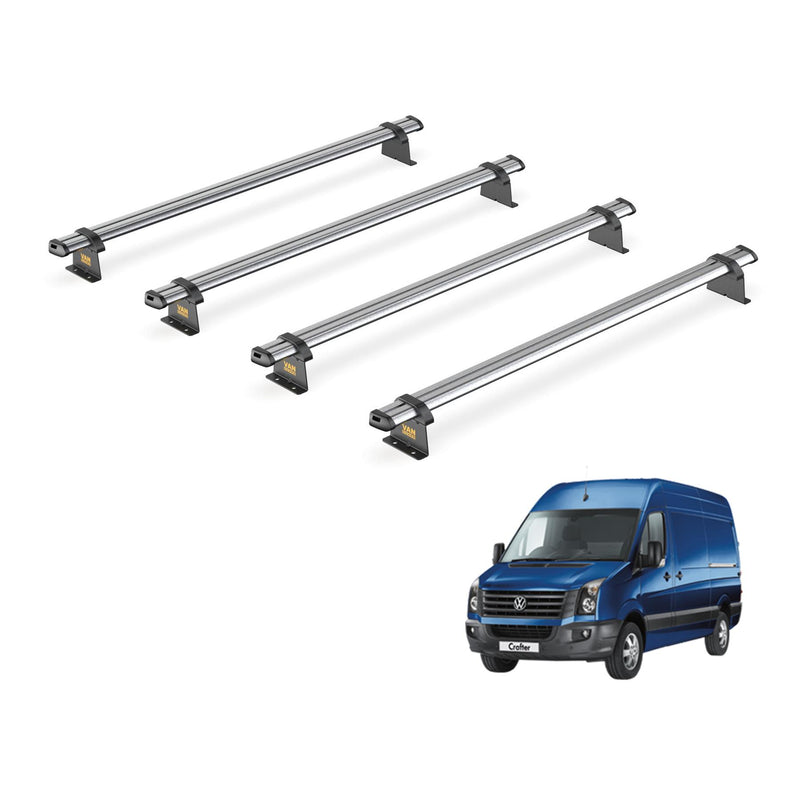 VW Crafter (2006-2017) - 4 Van Guard Ultibar Trade Roof Bars