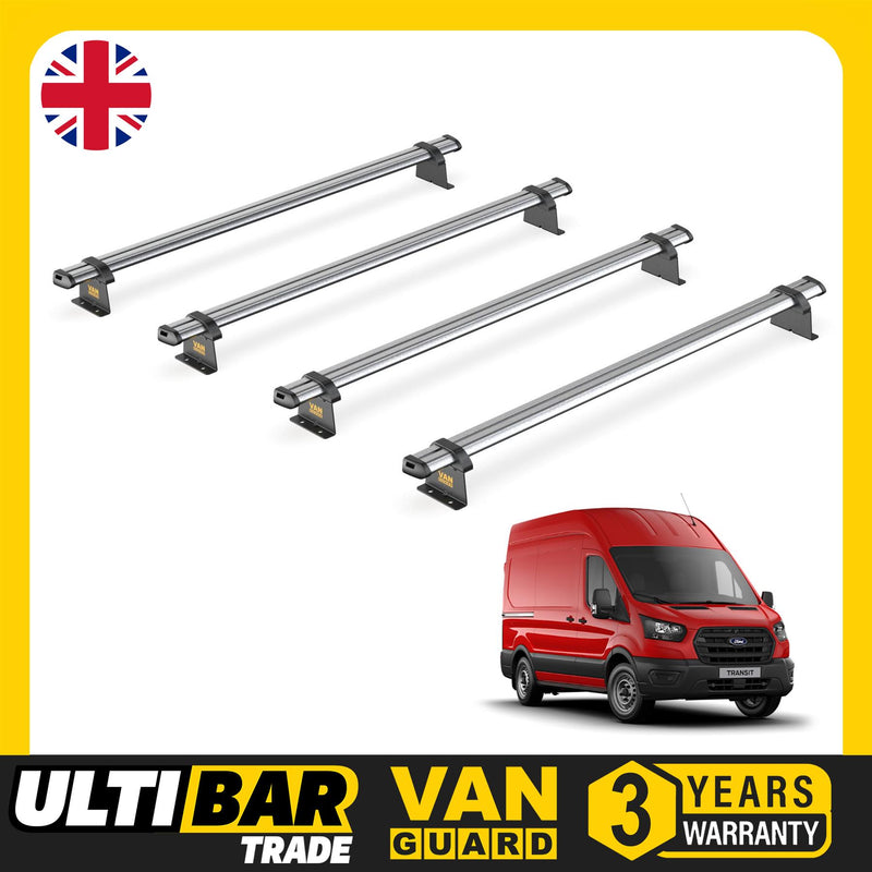 Ford Transit (2013-2024) - 4 Van Guard Ultibar Trade Roof Bars