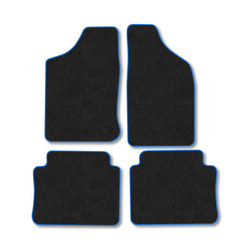 Nissan Navara (1997-2005) [Double Cab] Carpet Floor Mat Blue Trim