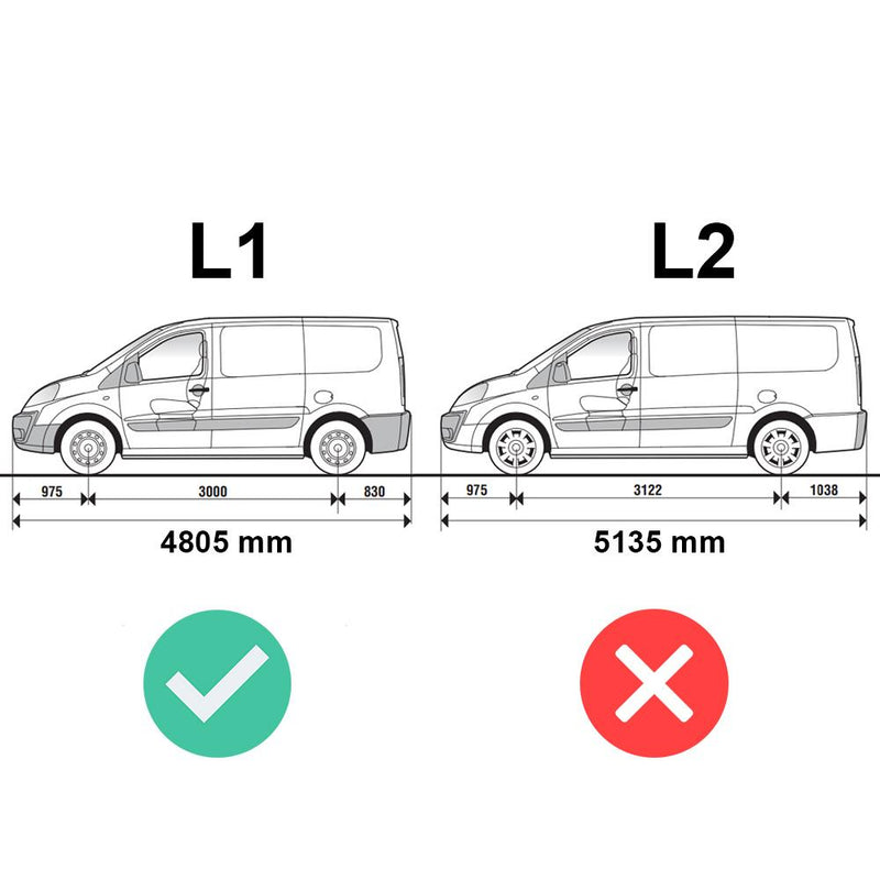 Fiat Scudo (2007-2016) - Rhino Kammrack Roof Rack