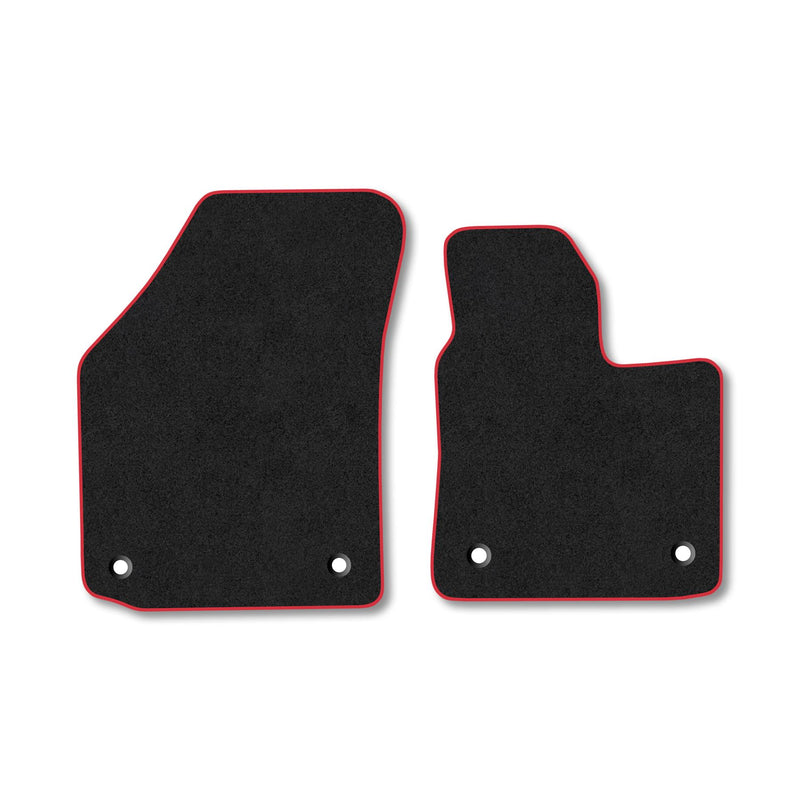 VW Caddy (2004-2015) Carpet Floor Mat Red Trim