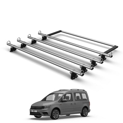 2 Bar Roof Rack & Roller For Volkswagen Caddy 2010-2020