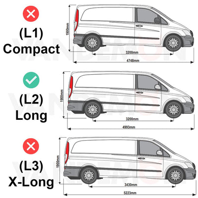 Mercedes Vito (2003-2014) - Rhino KammRack Roof Rack
