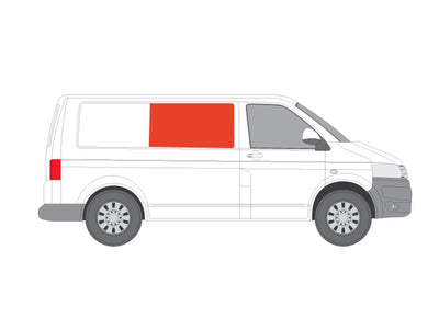 Right Hand Panel Camper Van Grey Curtain Blinds Kit VW Transporter T5 (03-15)