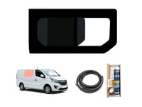 Vauxhall Vivaro (2014-2019) Driver Side Opening Window Privacy Camper Glass with Fitting Kit