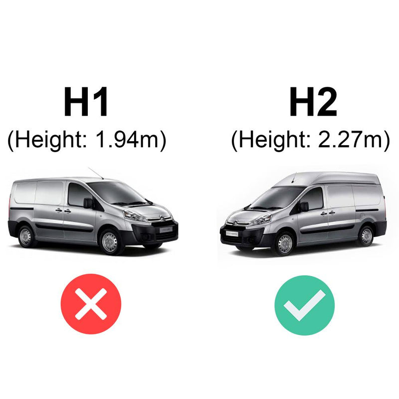 Citroen Dispatch Rear Door Ladder for 2007-2016 (H2 Roof) Models - (BL7-LK21)
