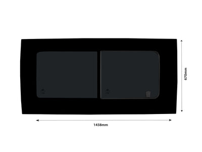 VD Glass - Fiat Ducato 2006 - (L2,L3,L4/H1,H2,H3) (L2,L3,L4/H1,H2,H3) Rh Side Open Tint