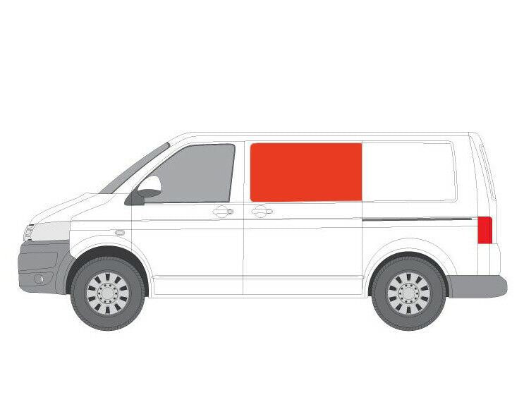 VW Transporter (T5 2003-2015) - Left Sliding Door Black Out Curtain Kit
