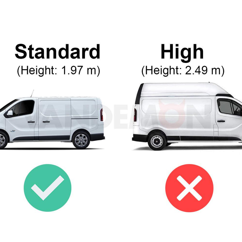 Fiat Talento (2016-2020) - 4 Van Guard Ultibar Plus Roof Bars