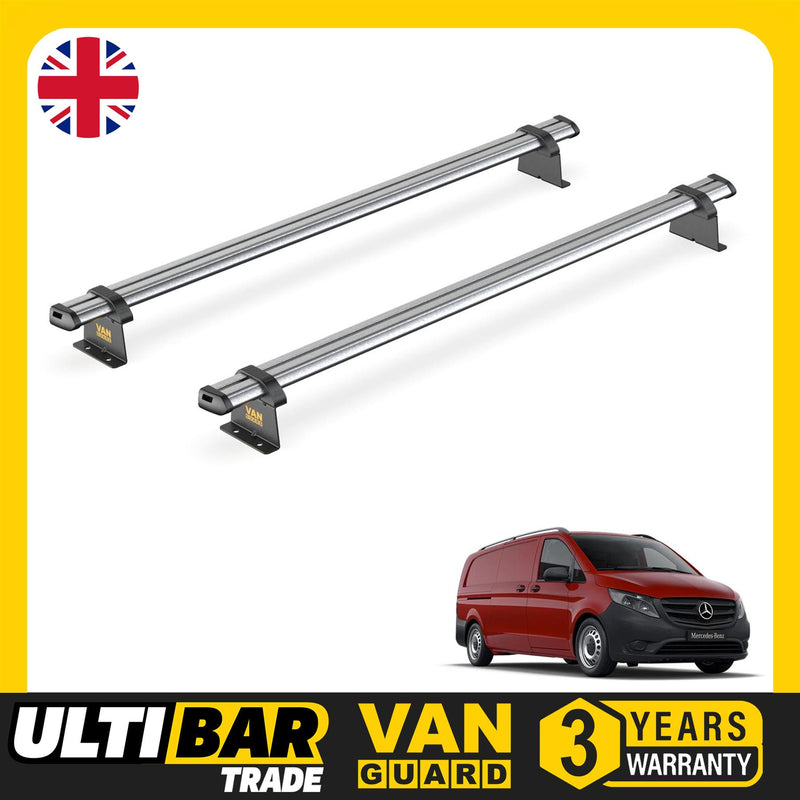 Mercedes Vito (2014-) - 2 Van Guard Ultibar Trade Roof Bars