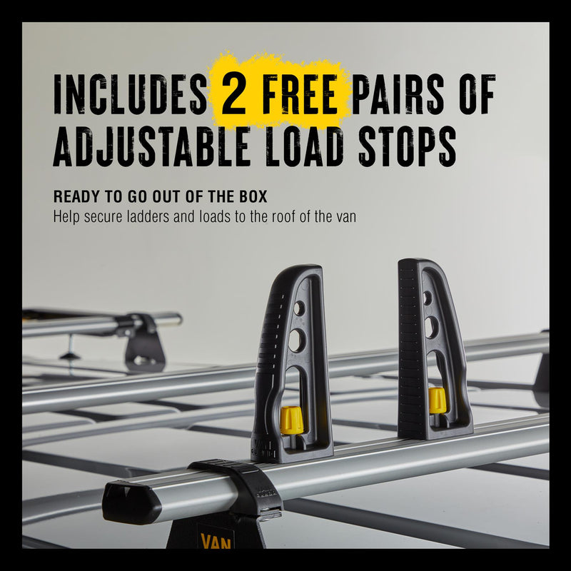 MAN TGE (2017-) - 2 Van Guard Ultibar Plus Roof Bars + Roller