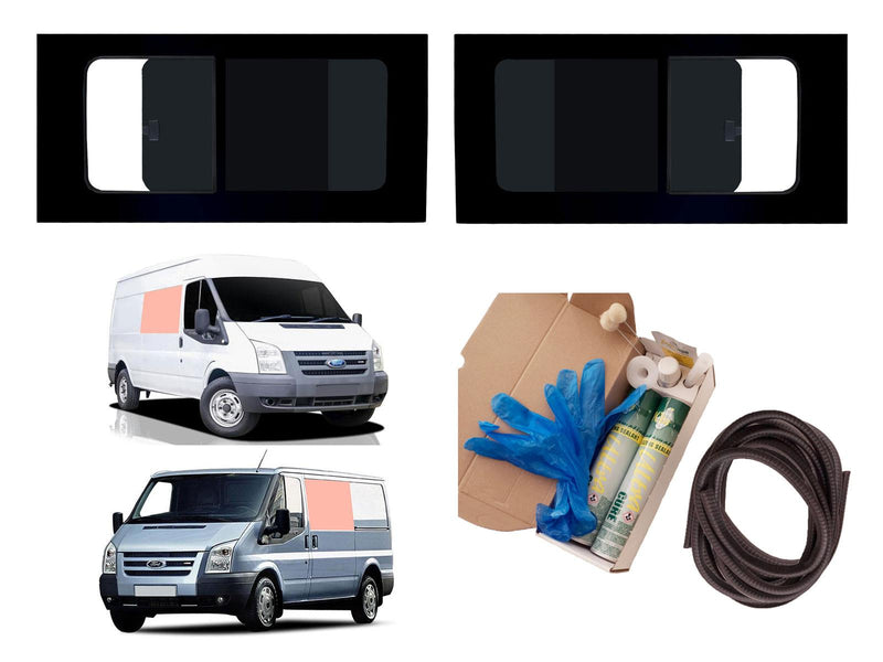 Ford Transit 2000-2014 Mwb - Left Hand Side Open + Right Hand Side Open Tint Fitting Kit