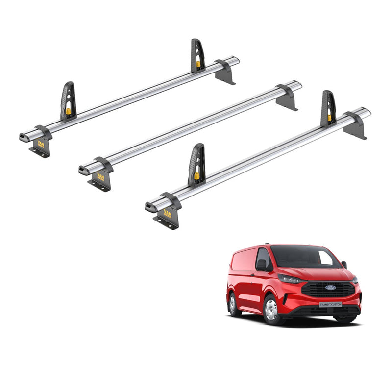 Ford Transit (2024-) Custom - 3 Van Guard UltiBar Plus Roof Bars