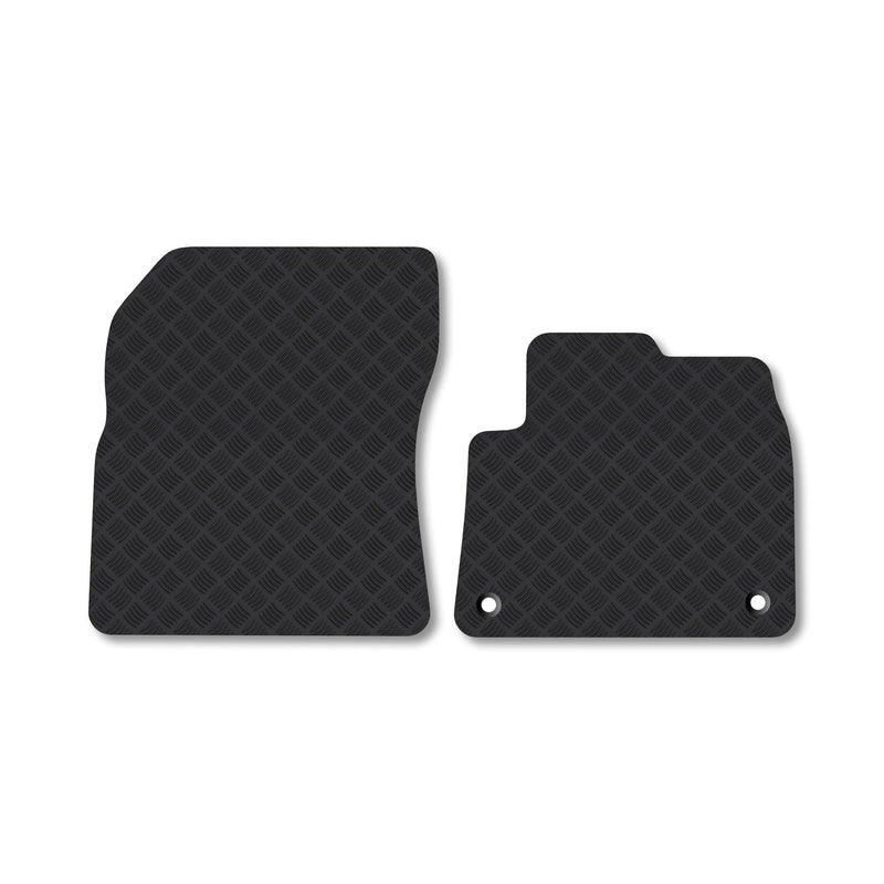 Citroen Berlingo 2018+ 3mm Rubber Floor Mats [twist top floor fixing]