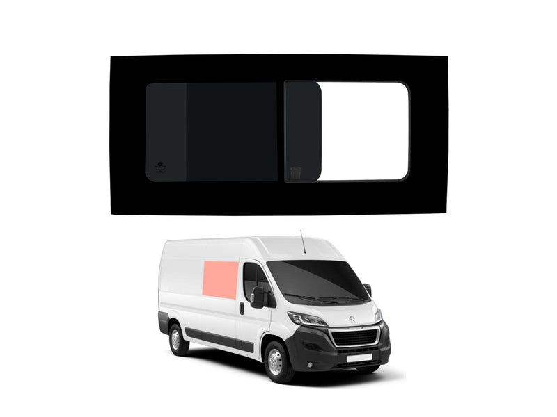 Peugeot Boxer (2006-) Driver Side Opening Window Privacy Camper Glass