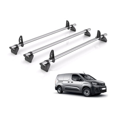 Peugeot Partner (2018 onwards) - Rhino Kammbar Fleet Roof Bars
