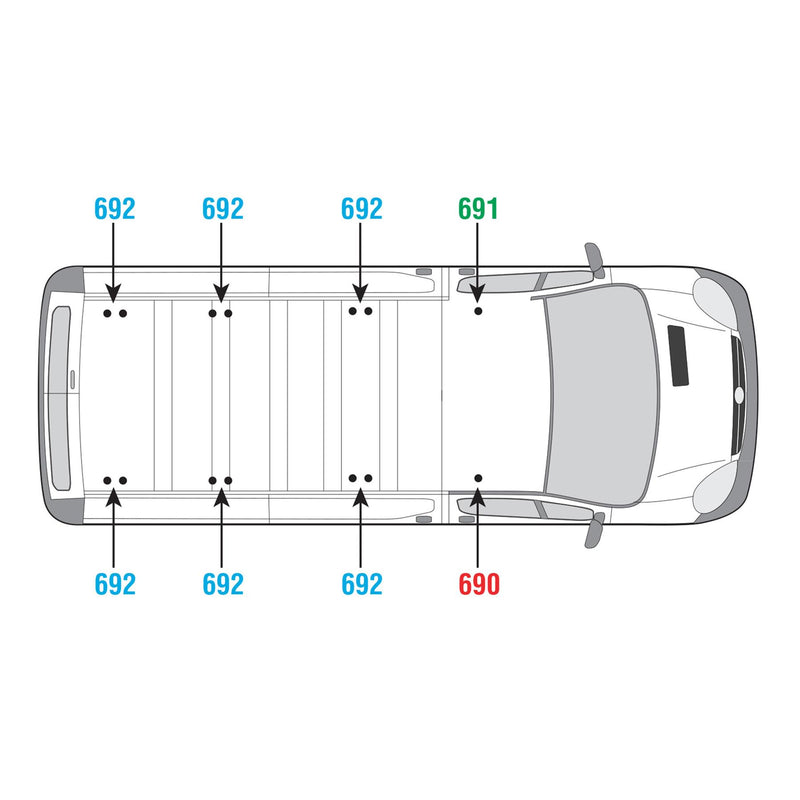 Nissan Primastar (2001-2014) - Van Guard Ulti Roof Rack