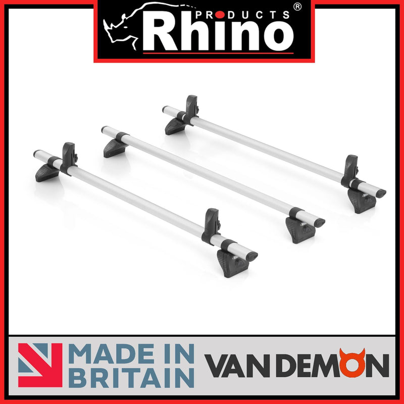 Rhino Kammbar Pro 3 Bars Roof Rack For The VW Caddy 2010-2020